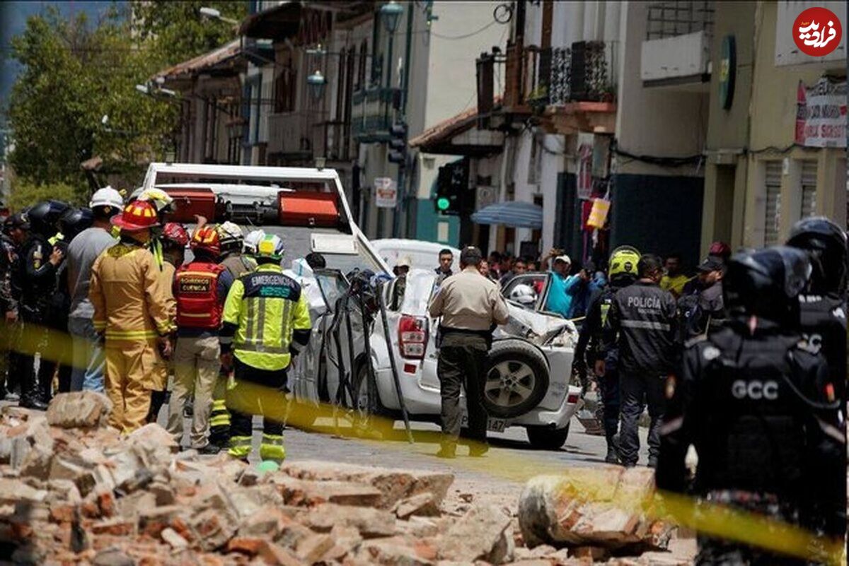 (ویدئو) اولین تصاویر از وقوع زلزله ۶/۹ ریشتری در اکوادور