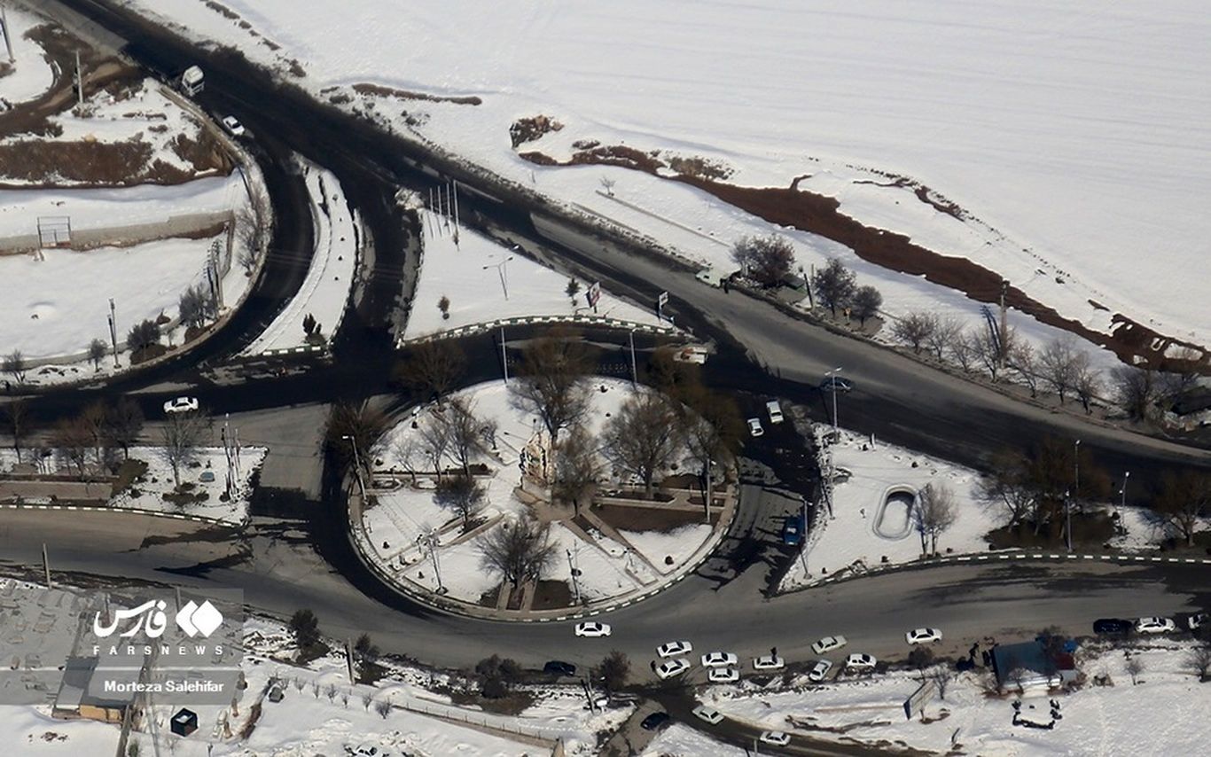 تصاویر هوایی جذاب از چهارمحال بختیاری زیر برف!