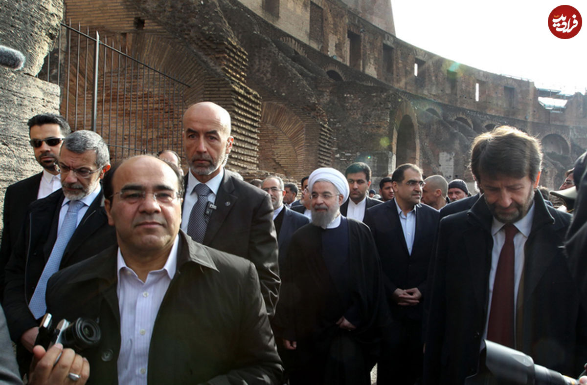 تصاویر/ بازدید روحانی از میدان نبرد گلادیاتورها