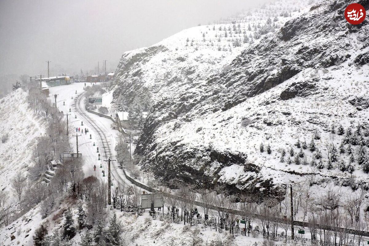 امروز در کدام مناطق تهران برف می‌بارد؟