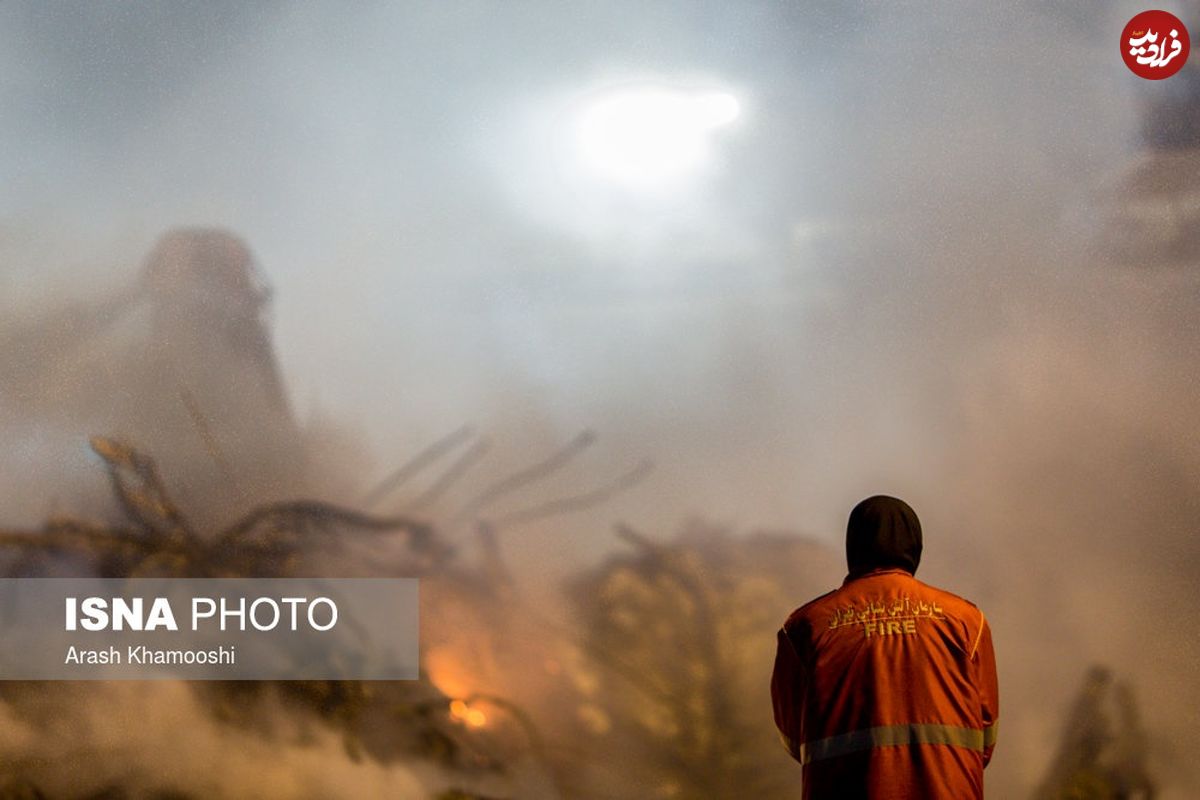 تصاویر/ همسر آتش‌نشانان مفقود شده در پلاسکو