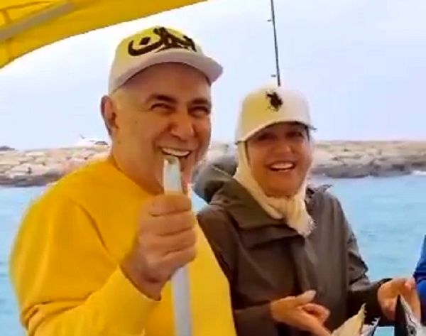 (ویدئو) ماهیگیری ظریف و همسرش