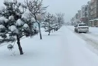 تصویری عجیب از برف در کوهرنگ!