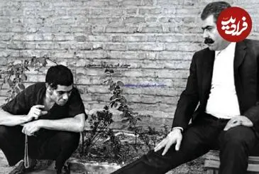 عکس| سفر زمان؛ «عنایت بخشی و عبدالله اسکندری» در پشت صحنه فیلم گوزن ها؛ سال 53