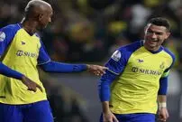 (عکس) واکنش رونالدو به اولین بازی با پیراهن النصر
