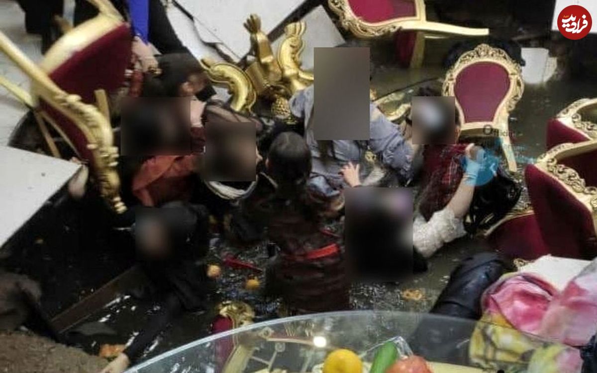 ماجرای فروچاله و سقوط مهمانان در گودال تالار عروسی صومعه‌سرا