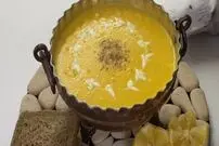 (ویدئو) سوپ مقوی کدوحلوایی درسردترین روز‌های سال