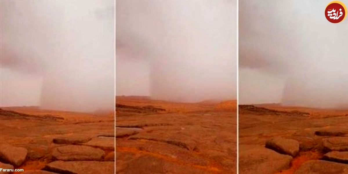 (ویدئو) پدیده‌ای عجیب در عربستان؛ ابری که در یک جا می‌بارد!