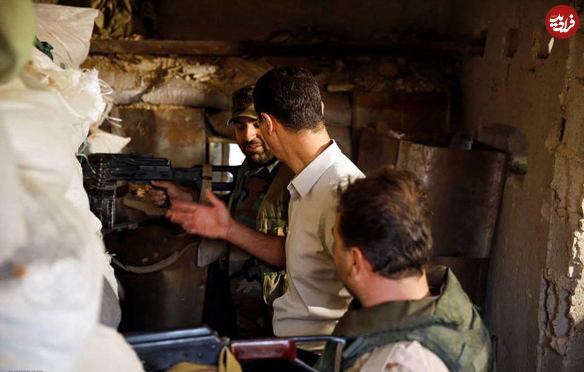 تصاویر/ بشار اسد در خط مقدم نبرد