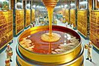 (ویدئو) عملیات دیدنی تولید و فرآوری عسل در یک کارخانه مدرن 
