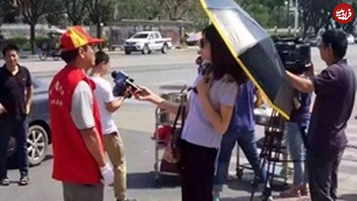 تعلیق گزارشگر تلویزیون پس از انتشار عکس با عینک آفتابی!