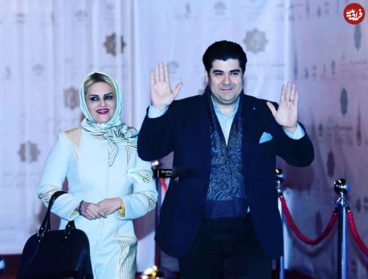 عکس/ سالار عقیلی و همسرش روی فرش قرمز