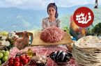 ببینید؛ غذای روستایی در ایران؛ پخت کوفته و تهیه نان تافتون در تنور