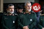عکس؛ سفر به تاریخ؛ «سردار پاکپور، فرماندۀ جدید سپاه» در کنار «سردار حاجی زاده» در بیت رهبری