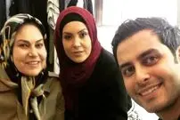 عکس| سفر زمان؛ «آیناز، آفرین و محمدعلی» در پشت‌صحنه سریال «آنام»