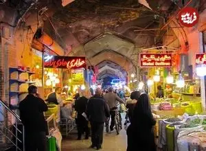 عکس| سفر به ایران قدیم؛ تصویری از «یک بازارچه در شهر اصفهان» در دوران قاجار