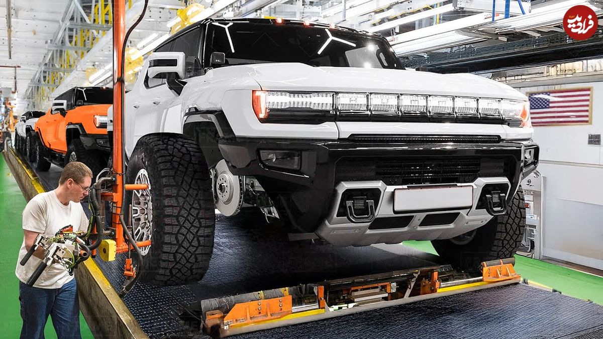 ببینید؛ نگاهی به مراحل تولید هامر الکتریکی جدید و فورد F-150 لایتنینگ در آمریکا
