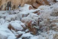(تصاویر) تصاویری شگفت‌انگیز از آبشار یخ‌زده زیبای اسکندر در تبریز