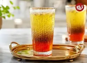 چگونه شربت خاکشیر دو رنگ درست کنیم؟