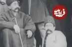 عکس| سفر زمان؛ عکس یادگاری «درباریان ناصرالدین شاه» روی پلکان قصر یاقوت
