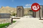 عکس؛ سفر به تاریخ؛ مردان قاجاری در محوطۀ «تخت مادر سلیمان»؛ بیش از یک قرن قبل