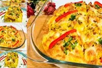 ببینید| طرز تهیه یک غذای ساده و جدید با مرغ و سیب زمینی
