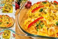 ببینید| طرز تهیه یک غذای ساده و جدید با مرغ و سیب زمینی