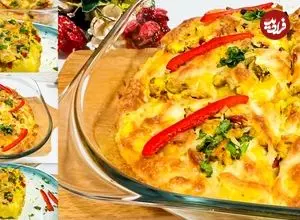 ببینید| طرز تهیه یک غذای ساده و جدید با مرغ و سیب زمینی