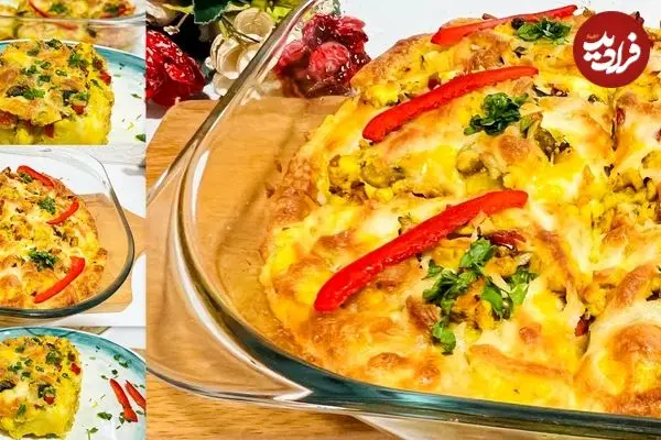 ببینید| طرز تهیه یک غذای ساده و جدید با مرغ و سیب زمینی