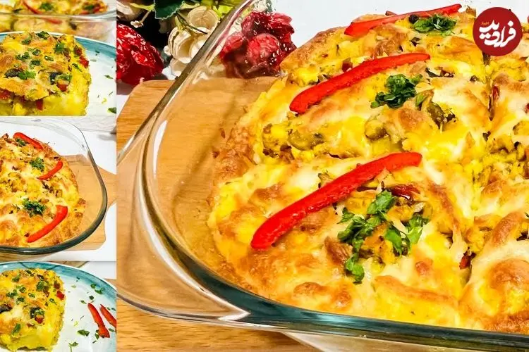 ببینید| طرز تهیه یک غذای ساده و جدید با مرغ و سیب زمینی
