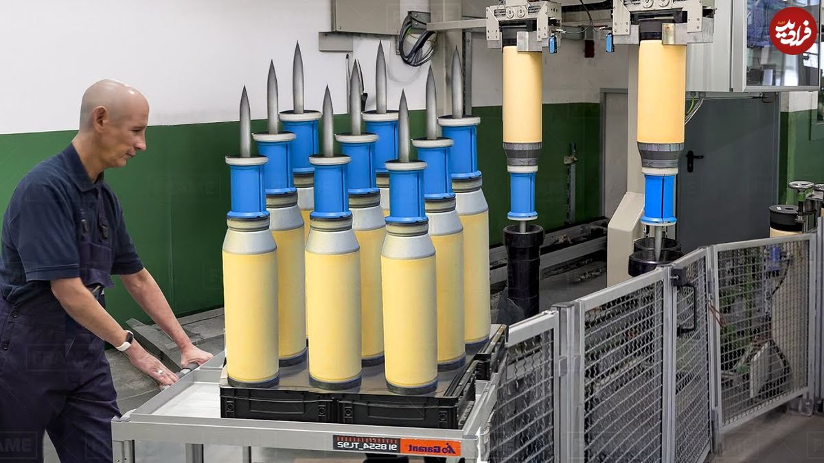 ببینید؛ مراحل تولید مهمات ناتو در کارخانههای آلمانی و آمریکایی