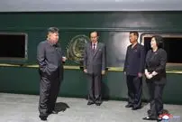 ببینید؛ اولین تصاویر از سفر کیم جونگ اون با قطار ضد گلوله و زرهی به چین!