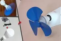 (ویدئو) ایده ساخت پنکه با لامپ led