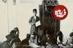عکس| سفر زمان؛ تصویری از یک «سفرۀ ناهار اعیانی» در استان فارس در دوران احمدشاه