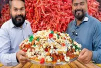 ببینید| غذای روستایی در پاکستان؛ پخت 15 کیلوگرم حلوای هویج در روستا