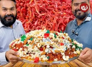 ببینید| غذای روستایی در پاکستان؛ پخت 15 کیلوگرم حلوای هویج در روستا