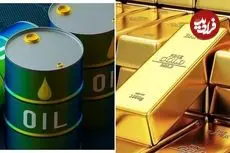 قیمت انس طلا، نقره و نفت امروز جمعه 5 تیر 1405