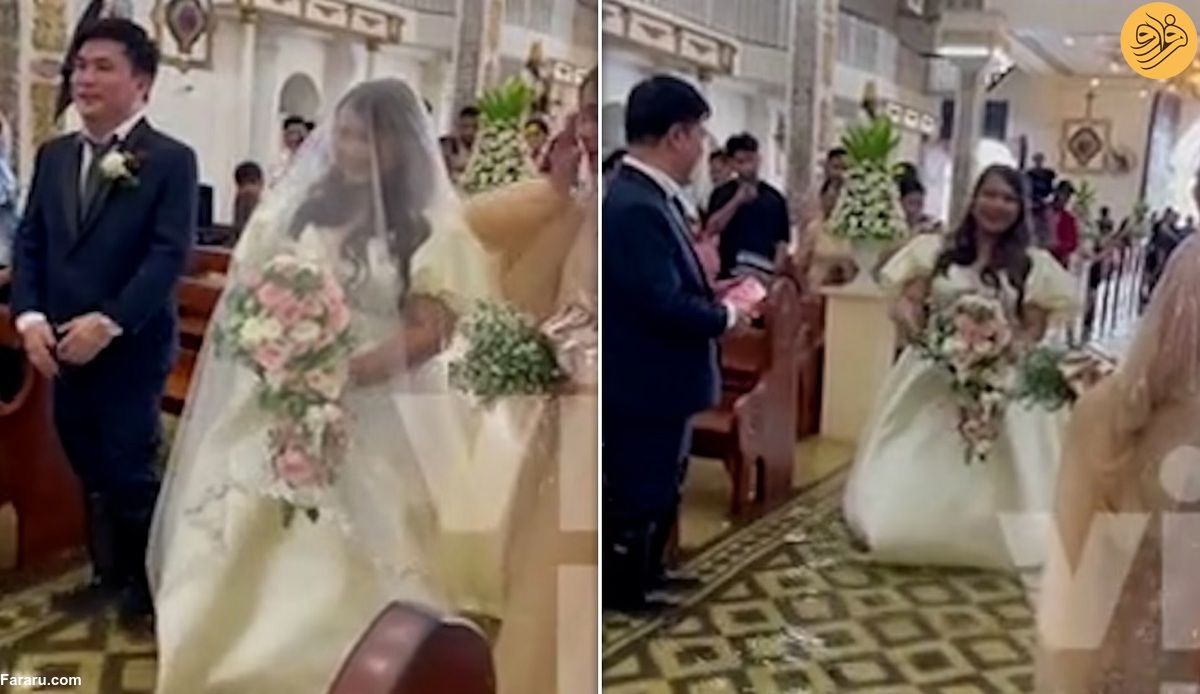 (ویدئو) عروس خانم در سیل آمد!
