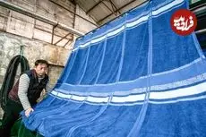 ببینید| فرآیند تولید انبوه حوله در یک کارخانه ی نساجی در کره جنوبی
