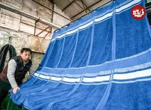 ببینید| فرآیند تولید انبوه حوله در یک کارخانه ی نساجی در کره جنوبی