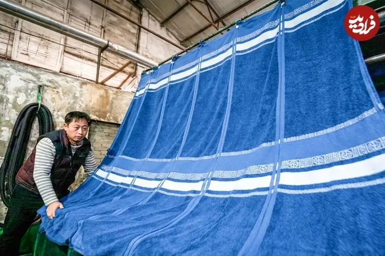 ببینید| فرآیند تولید انبوه حوله در یک کارخانه ی نساجی در کره جنوبی