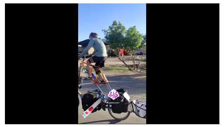 (ویدئو) دوچرخه شاسی بلند توریست آلمانی در همدان!