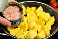 ببینید| طرز تهیه املت اسپانیایی با تن ماهی