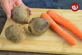 ببینید| طرز تهیه یک سالاد ساده و جدید با لبو و هویج برای شام