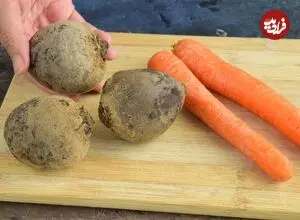 ببینید| طرز تهیه یک سالاد ساده و جدید با لبو و هویج برای شام