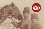 عکس| سفر زمان؛ «قاطرسواری سه‌نفره» در اردوی سلطنتی؛ 140 سال قبل