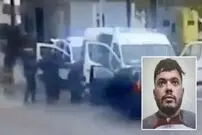 (ویدئو) لحظه‌ی فراری دادن رهبر یک شبکه قاچاق مواد مخدر در فرانسه و کشتن دو پلیس