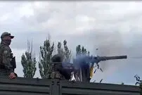 ببینید| چرخش وحشتناک تیربار روسی که باعث پرتاب سرباز تیرانداز شد