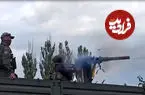 ببینید| چرخش وحشتناک تیربار روسی که باعث پرتاب سرباز تیرانداز شد