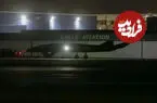 تصاویر| مشاهده یک هواپیمای مرموز سیاه در لانگ‌بیچ آمریکا